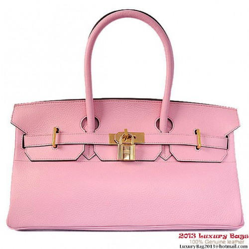 Hermes Birkin 42cm JPG Birkin Togo lederen tas roze goud