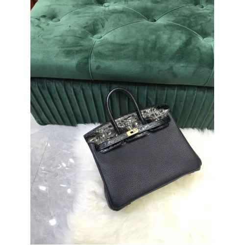 Hermes Birkin Bag Original Leather krokodil togo HBK2530 zwart