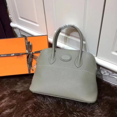 Hermes bolide 31 cm kalfsleren draagtas B3302 grijs