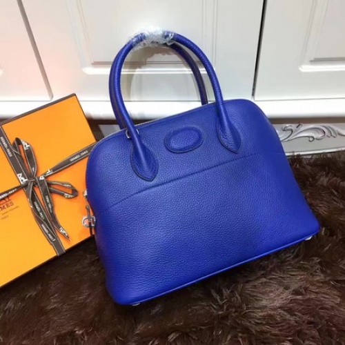 Hermes bolide 31 cm kalfsleren draagtas B3302 Royal