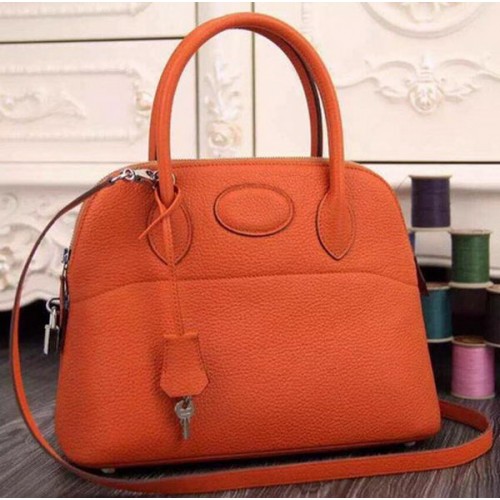 Hermes bolide 37 cm kalfsleren draagtas B1004 oranje
