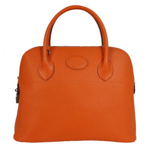 Hermes bolide 37cm draagtassen Clemence H1037 oranje