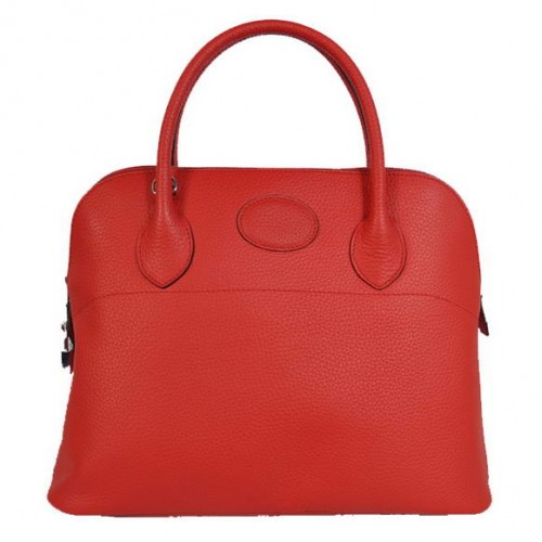 Hermes bolide 37cm draagtassen Clemence H1037 rood