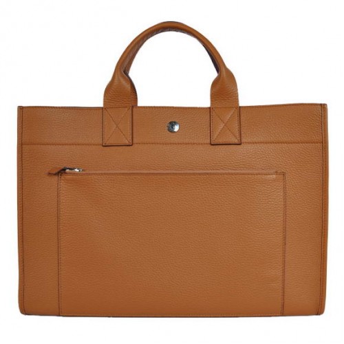 Hermes Aktetas 40CM Tas Clemence Leer Camel