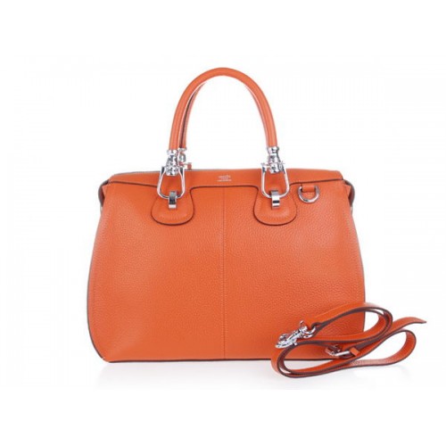 Hermes kalfsleren schoudertas H0322 oranje