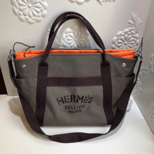 Hermes canvas boodschappentas H0734 kaki