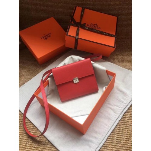 Hermes Clutch Epsom kalfsleer H0589 rood