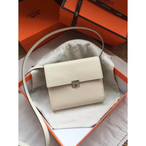 Hermes Clutch Epsom kalfsleren schoudertas H0589 wit