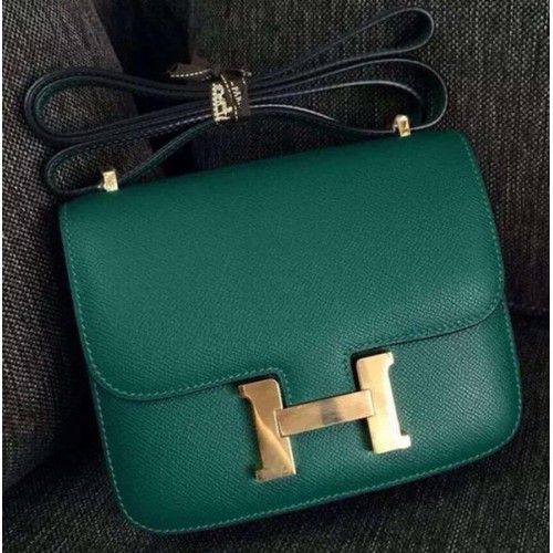 Hermes Constance tas kalfsleer H9999 groen