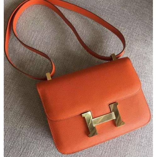 Hermes Constance tas kalfsleer H9999 oranje