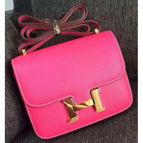 Hermes Constance tas kalfsleer H9999 roze