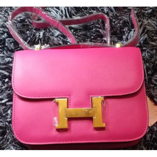 Hermes Constance tas glad leer H9998S roze