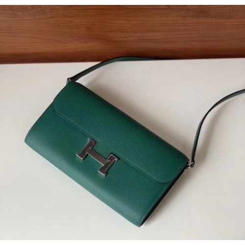 Hermes Constance to go mini Bag H4088 zwartachtig groen