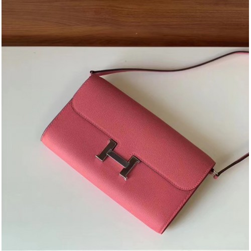 Hermes Constance to go mini tas H4088 roze