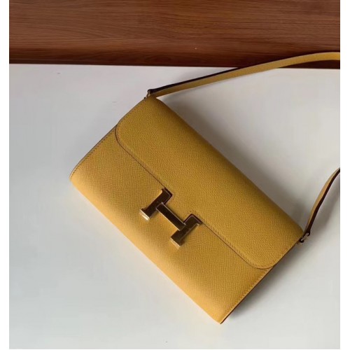 Hermes Constance to go minitas H4088 geel