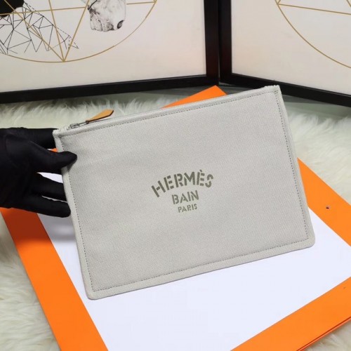 Hermes make-uptas H3700 lichtgrijs