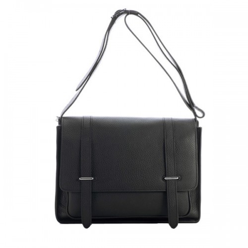 Hermes Etriviere Messenger Bag korrelig leer H1069 zwart