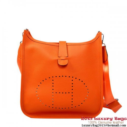 Hermes Evelyn tas kalfsleer H1188 oranje