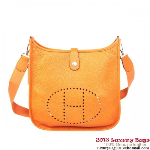 Hermes Evelyn tas origineel kalfsleer H1608 oranje