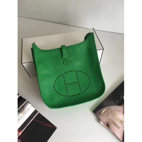 Hermes Evelyne 30cm koerierstas E3301 groen