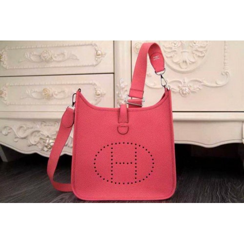 Hermes Evelyne 28cm koerierstas origineel leer H1188 donkerroze