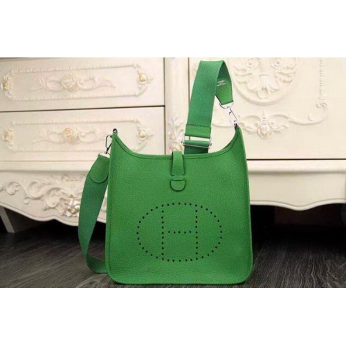 Hermes Evelyne 28cm koerierstas origineel leer H1188 groen