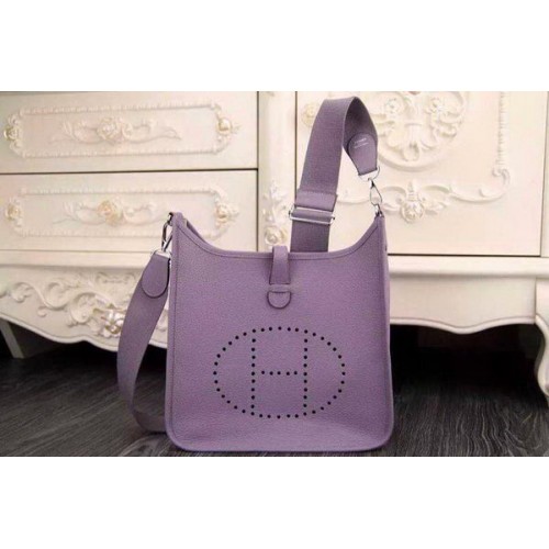 Hermes Evelyne 28cm koerierstas origineel leer H1188 lavendel