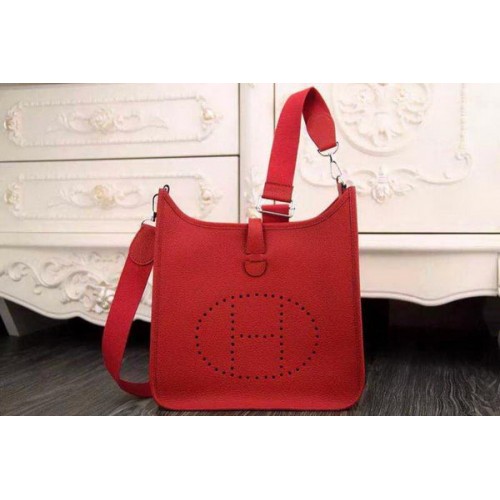 Hermes Evelyne 28cm koerierstas origineel leer H1188 rood