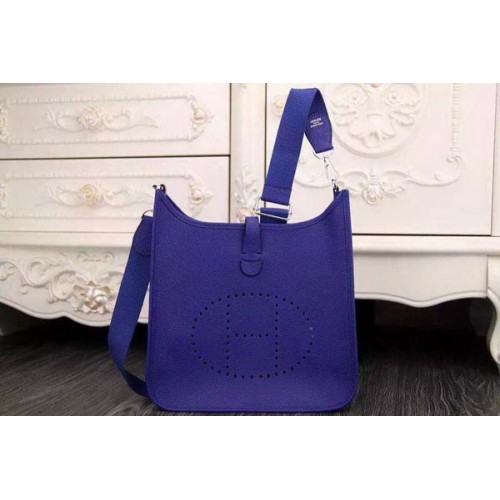 Hermes Evelyne 28cm koerierstas origineel leer H1188 Royal