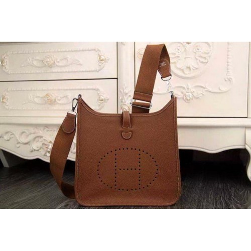 Hermes Evelyne 28cm koerierstas origineel leer H1188 tarwe