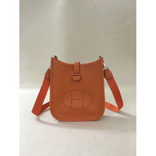 Hermes Evelyne originele togo lederen mini schoudertas H15698 oranje