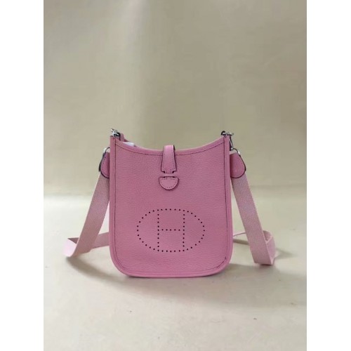 Hermes Evelyne originele togo leren mini-schoudertas H15698 roze