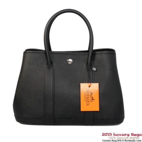 Hermes Garden Party 30CM tas kalfsleer A1288 zwart