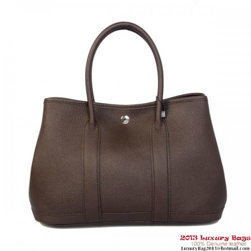 Hermes Garden Party 30CM tas kalfsleer A1288 bruin