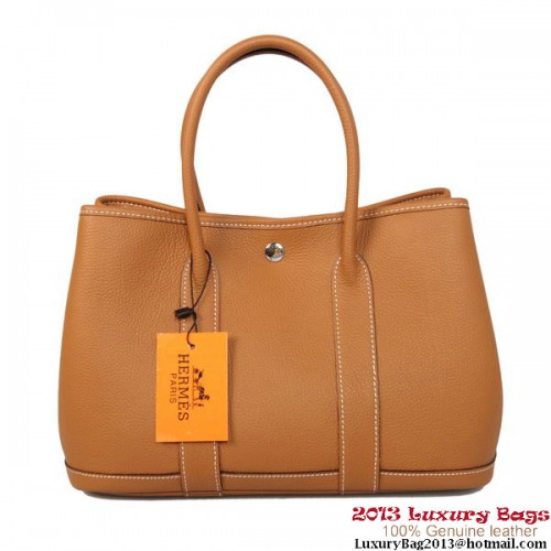 Hermes Garden Party 30CM tas Kalfsleer A1288 Camel