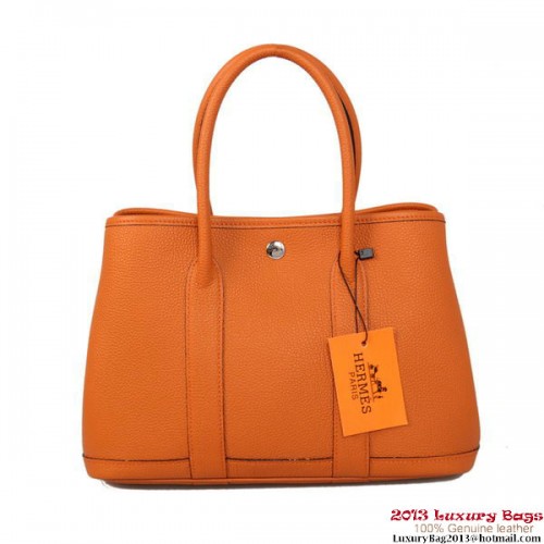 Hermes Garden Party 30cm tas kalfsleer A1288 oranje