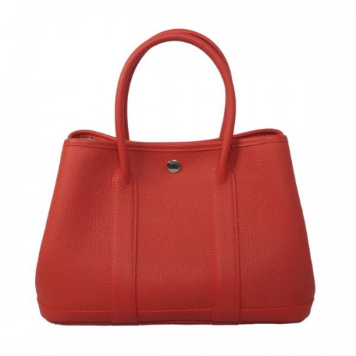 Hermes Garden Party 30CM tas kalfsleer rood