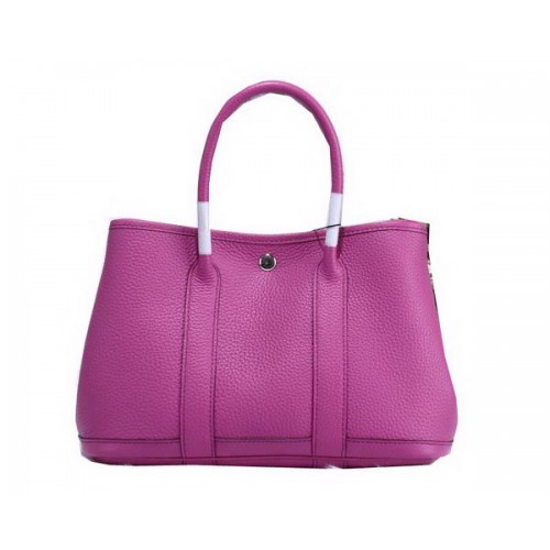 Hermes Garden Party 30cm draagtassen korrelig leer lavendel