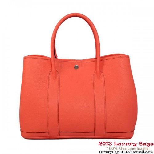 Hermes Garden Party 36CM tas kalfsleer A1288 lichtrood