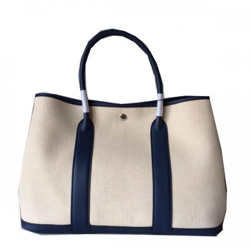 Hermes Garden Party 36cm tas canvas leer H11M Royal