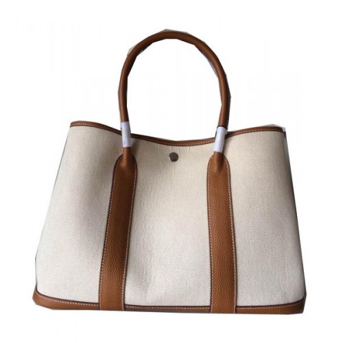 Hermes Garden Party 36CM Tas Canvas Leer H11M Tarwe