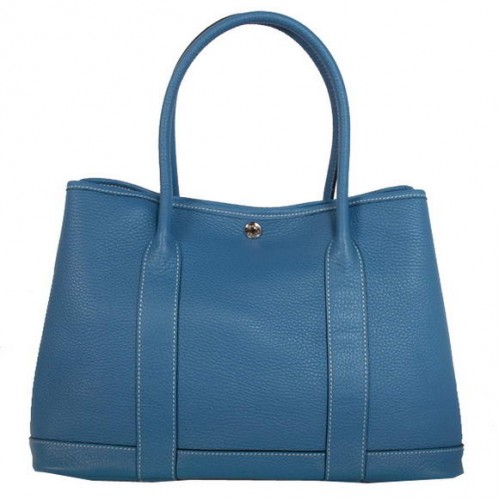 Hermes Tuinfeesttas 36CM Clemence Blauw