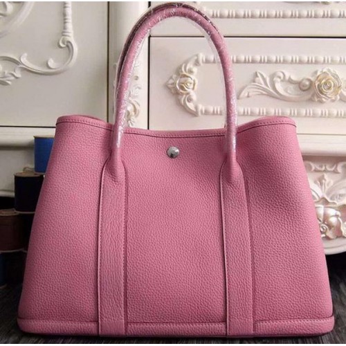Hermes Garden Party 36cm 30cm draagtas origineel leer roze