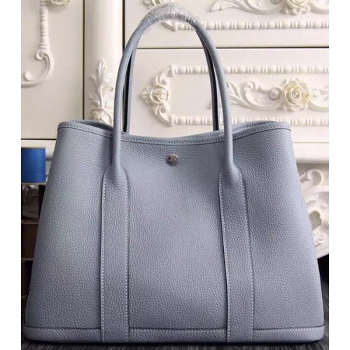 Hermes Garden Party 36cm 30cm draagtas origineel leer hemelsblauw