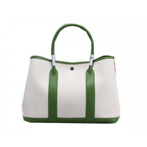 Hermes Garden Party 36cm draagtas canvas groen