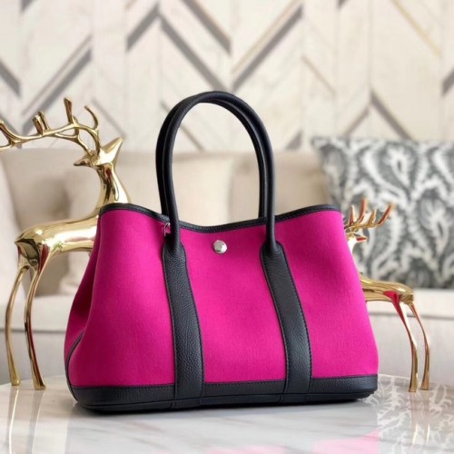 Hermes Garden Party 36cm draagtassen origineel leer A3698 Rose