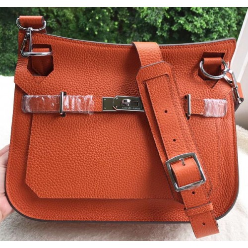Hermes Jypsiere 31CM Schoudertas Kalfsleer H0880 Oranje