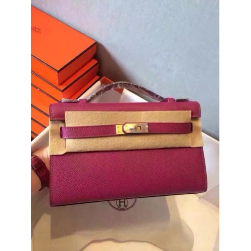 Hermes Kelly 22cm draagtas origineel leer KL22 Rose