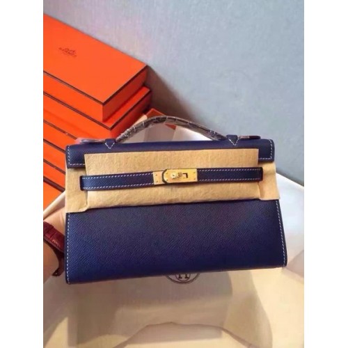 Hermes Kelly 22cm draagtas origineel leer KL22 Royal