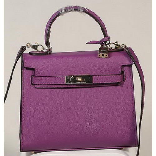 Hermes Kelly 25 cm draagtas Togo leer K2138 paars